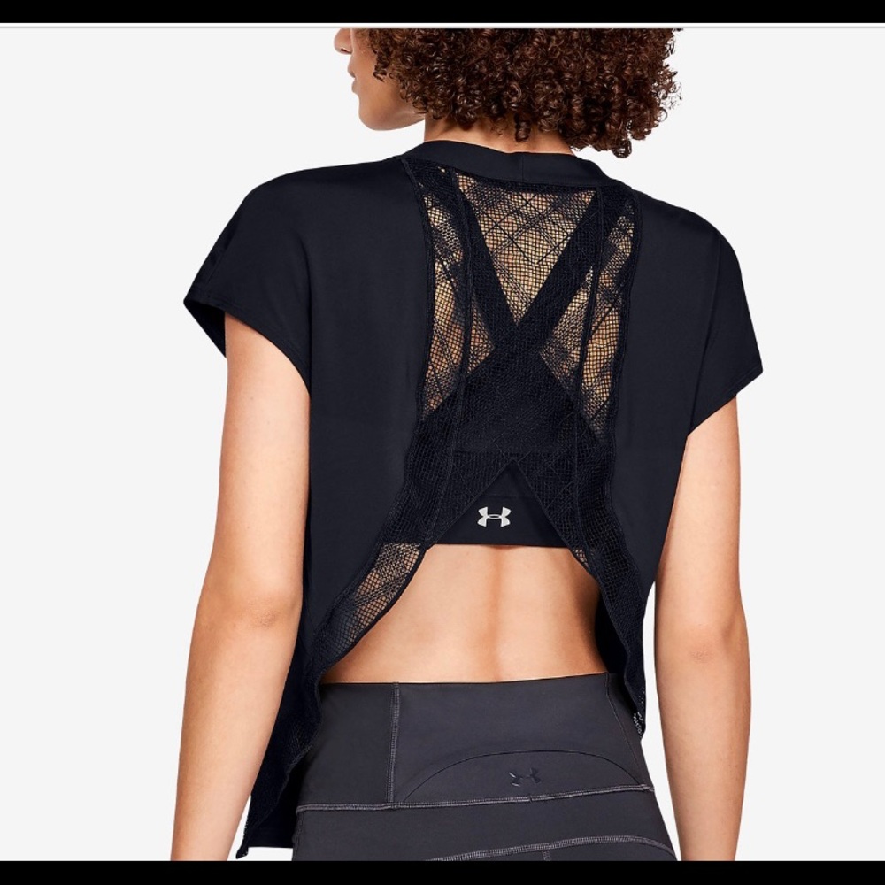 NWT! Ladies Under Armour Lace Back Top